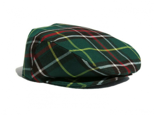 Topi Newsboy dengan Pola Kotak-Kotak